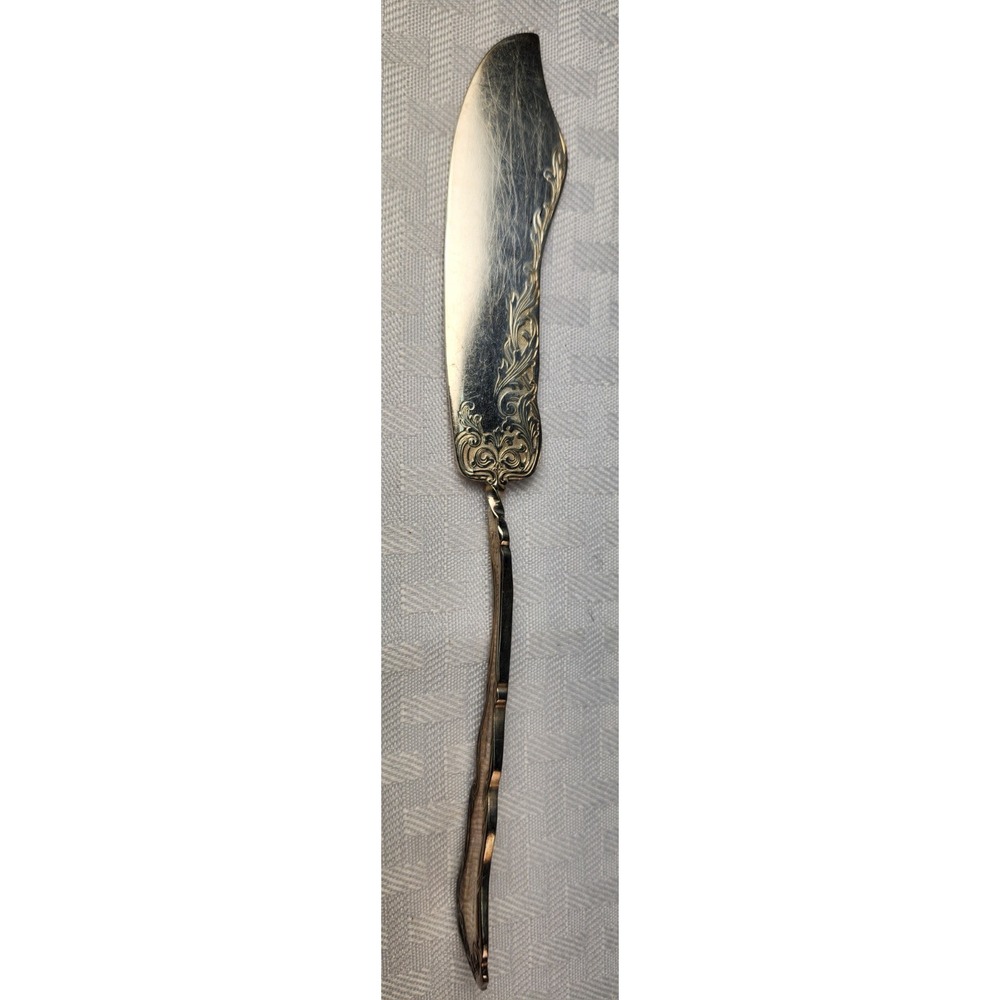 Antique 1800s Rogers Silver PlateTwisted Handle Butter Knife ORNATE